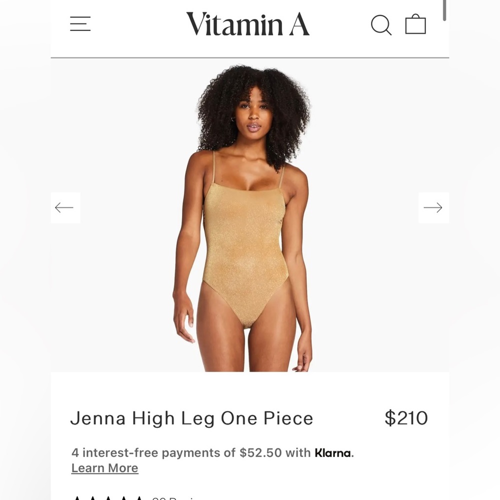 Vitamin A high leg one piece